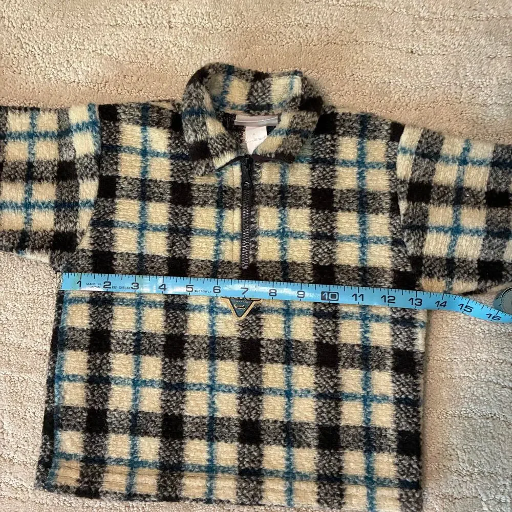 Vintage 90s Granolacore Baby 2T-3T Wool Blend Outerwear Quarter Zip Jacket